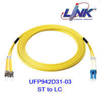 ST-LC Patch Cord 9/125 μm (OS2), Duplex Single-mode, Link UFP942D31-03 Fiber Optic (3.0 mm Jacket)/UPC-UPC, Lengths 3 m.