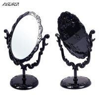 High quality Black Butterfly Rotatable Vintage Desktop Gothic Rose Stand Compact Makeup Mirror Small Size Mirrors