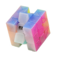 Qiyi นักรบ W 3x3x3 Cube ความเร็ว Stickerless ใสมืออาชีพเมจิก Cube ปริศนาที่มีสีสันของเล่นเพื่อการศึกษาสำหรับเด็ก