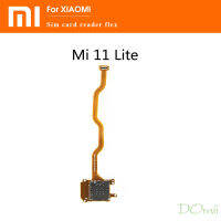 ซิมการ์ดที่ใส่ถาดสล็อตอ่านซ็อกเก็ต F LEX สายเคเบิ้ลสำหรับ Xiaomi Mi 11 Lite 5กรัม