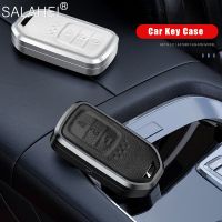 Aluminum Alloy + Leather Car Key Case Shell For Honda CIVIC CR-V INSPIRE CITY 2015 2016 2017 2019 2020 3 Buttons Car Accessories