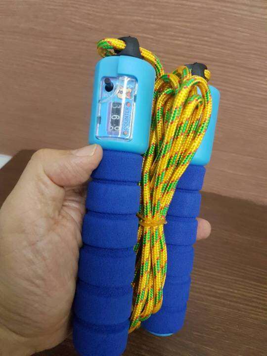 jump-rope-เชือกกระโดด-แบบนับรอบได้-ในตัว-มีปุ่มกดตั้งค่าการนับได้-สายปรับสั้นยาวได้