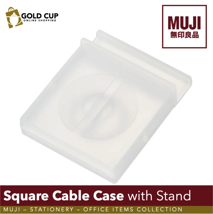 MUJI Square Cable Case with Stand (Office Items) Lazada PH