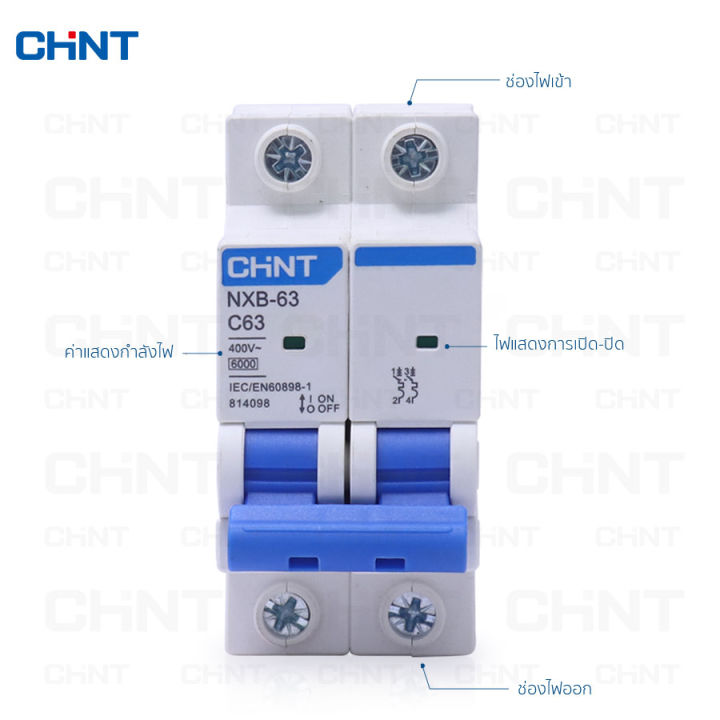 เซอร์กิตเบรกเกอร์-chint-เบรกเกอร์-ac-cuve-c-ลูกเซอร์กิต-ลูกย่อย-รุ่น-nxb-63-6ka-model-c-2p-แบบเกาะราง