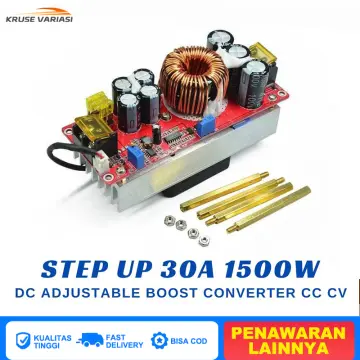 1500W 30A CC CV Boost Converter DC-DC Step Up Power Supply Adjustable
