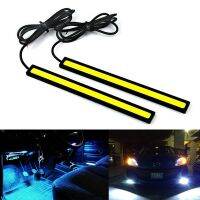 ▩™ 17cm COB Car Daytime Running Light Car DRL LED Strip Light External Light Car Waterproof Blue Pink Red Green Amber DRL Light