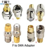 TV F Type Male Female Jack to SMA Male Female Plug Pure Copper RF coaxial Coax Adapter Straight F to SMA Connector Electrical Connectors