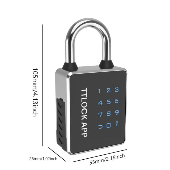 tuya-ttlock-แอปลิ้นชักนิรภัย-ip65กุญแจสมาร์ทที่ล็อกไร้กุญแจอะลูมินัมอัลลอยกันน้ำสำหรับตู้กระเป๋าเป้สะพายหลัง