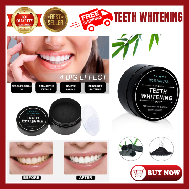 Teeth Whitening Activated Organic Charcoal Powder Toothpaste Perfect