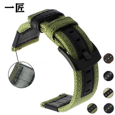❀❀ strap high quality nylon leather army green quick release military soft and wear-resistant