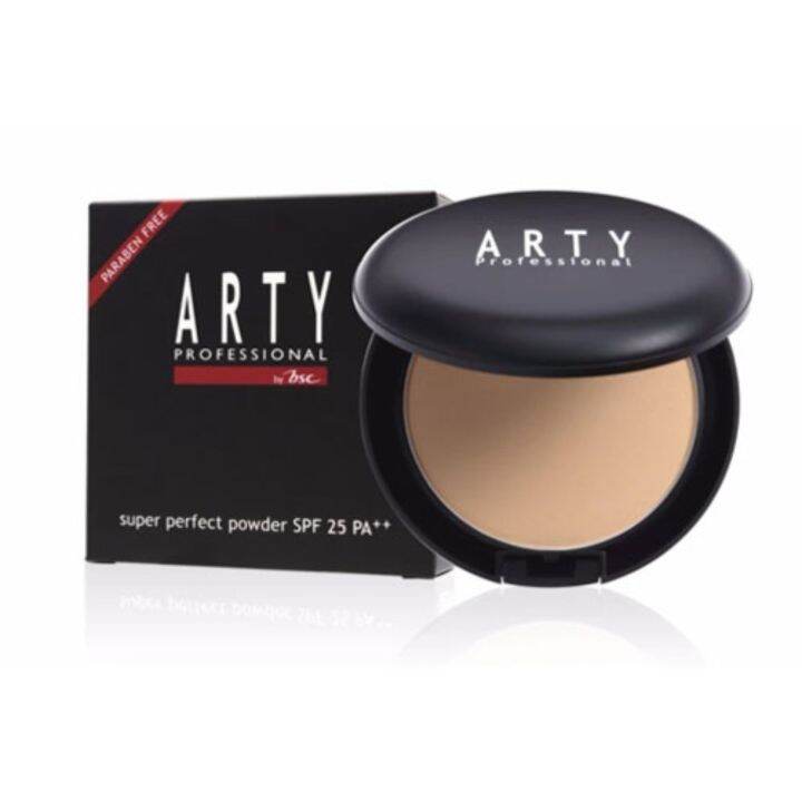 set-2-ชิ้น-arty-professional-super-perfect-powder-spf-25-pa-ปริมาณ-11-กรัม-เครื่องสำอาง-แป้งสำหรับใบหน้า-แป้ง-พัฟ