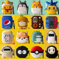 Suitable for Baseus w04 Bluetooth headset protective case W04 silicone soft shell pro charging box wm01 cartoon M2
