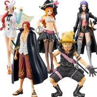 ของเล่นหุ่นแอคชั่นภาพยนตร์หนึ่งชิ้น14-17ซม. สีแดง DXF Uta ภาพอนิเมะ Luffy Nami Robin Shanks รูปปั้นมังงะของสะสม PVC