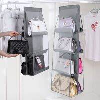 8 Pockets Handbag Storage Organizer, Thickened Double-Sided Hanging Organizer Bag Closet Purse Organizer Protect Bags