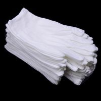 TANGXU926926929 1pair High Quality Jewelry Appreciation Kitchen Gardening Etiquette Supplies White Cotton Gloves Labor Protection Gloves Household Cle