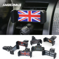 AMBERMILE สากลสำหรับ Mini Cooper อุปกรณ์เสริมที่วางศัพท์ในรถยนต์ระบายอากาศศัพท์เมา R53 R55 R56 R60 R50 F55 F56 F60