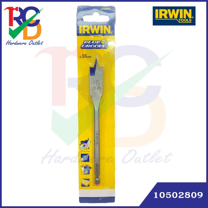 irwin-ดอกสว่านเจาะไม้-blue-groove-4x-ขนาด-16-17-mm