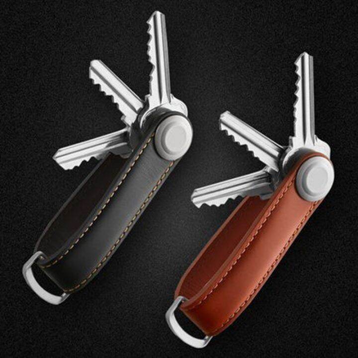 fashion-car-key-pouch-bag-case-wallet-holder-chain-key-wallet-ring-pocket-key-organizer-smart-leather-keychain