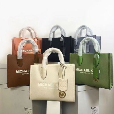 2023 new KM Mirella Series Six Colors Small Size Logo Letter Print Cow Leather Tote Bag Shoulder Bag Crossbody Bag