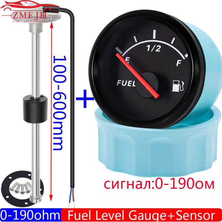 0190 Ohm fuel float level sensor fuel level gauge with red LED 2 "52mm