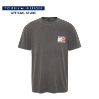 Tommy Hilfiger เสื้อยืดแขนสั้นผู้ชาย รุ่น DM0DM16827 BDS - สีดำ