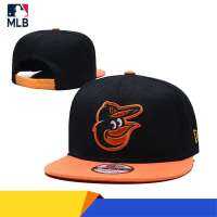 2021 Baltimore Orioles หมวกเบสบอลสีดำพร้อม Orange Brim Melvin Mora Flat Brim Unisex Sun Hat Hip Hop Rap Hats