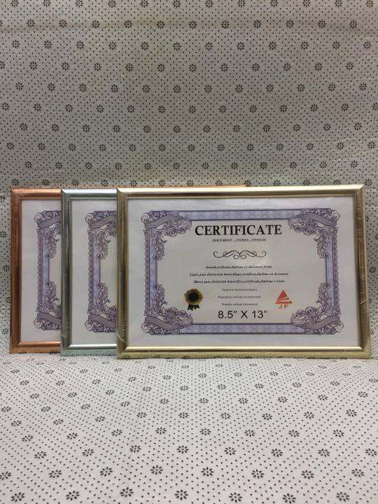 A4 PVC CERTIFICATE FRAME SIZE/8.5x13 /8.5x11 /8x10 /9x12 /A4 Lazada PH