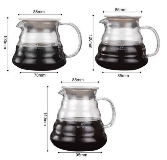 แก้วกรองกาแฟดริป-แก้วกรองกาแฟแบบหยด-แก้วทนความร้อน-ทนอุณหภูมิตั้งแต่-20-150