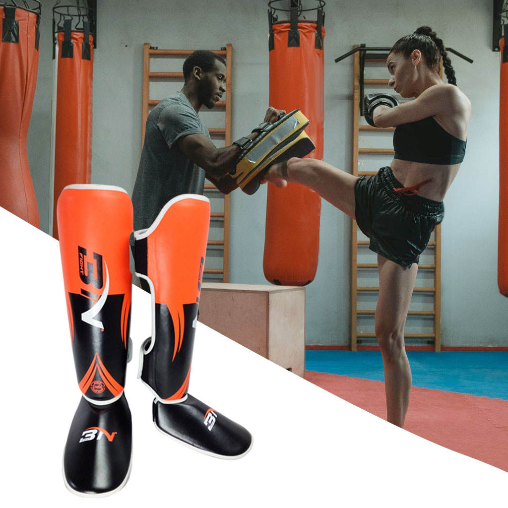 Kickboxing Sparring Muay Thai Leg Protector Great for Martial Arts Tongina Shin Guard MMA Fighting Boxing Training Protective Gear Karate
