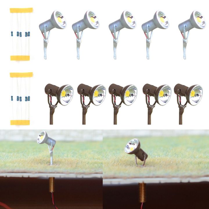 ไฟโปรเจกเตอร์5ชิ้นไฟสมบูรณ์-dc-3v-ไฟโปรเจกเตอร์สีเงิน-น้ำตาล