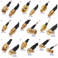 RG316 SMA To MCX Male Female Connector RPSMA To MCX Right Angle Crimp for Jumper Extension Cable RG316 Low Loss RF Fast Delivery