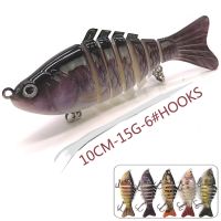 【cw】 1pcs 10cm Jointed Crankbait Fishing Lure/Tackle Swimbait 6 Segment Artificial Bait Hard Wobbler Pike Trolling Sea !