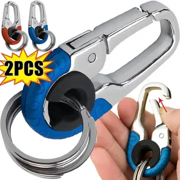 Buckle Car Keychain Climbing Hook Car Carabiner Shape Keychain Accessories  Metal Vintage Key Chain Ring