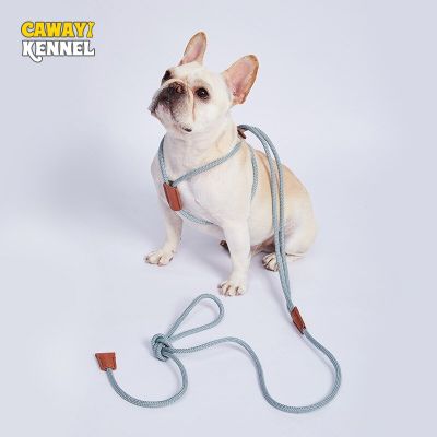 CAWAYI KENNEL Nylon Dog Collar Leashes All-in-one Harnesses Explosion-proof Chest Strap Adjustable Pet Supplies Dog Walking Rope Collars
