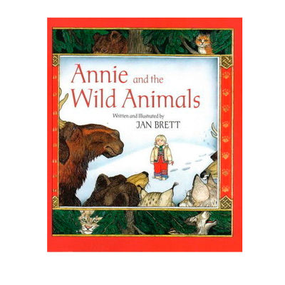 Original English Annie and the wild animals Annie and wild animals Jan Brett Wang Peiyu book list stage 5