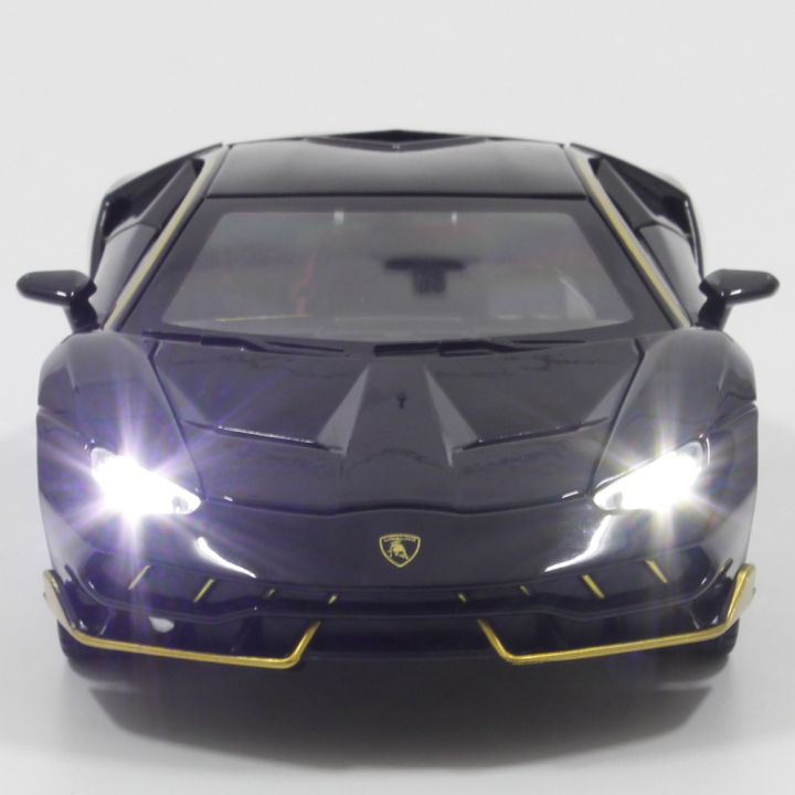 1-24-lamborghini-lp770จำลองล้อแม็กรถสปอร์ตรุ่นเสียงและแสงดึงกลับรถเด็กของเล่นรุ่น