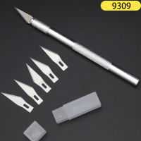 Metal Handle Scalpel 6 Blades Tool Wood Paper Cutter Craft Pen Engraving Tool DIY Repair Hand Tools