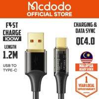 Mcdodo CA-2090 / CA-2091 / CA-2100 Amber Series / 6A Type-C / Micro USB สายเคเบิลข้อมูล แบบใส 1.2 ม. dgh