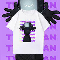 การออกแบบดั้งเดิม  เสื้อยืด TITANTVWOMEN SKIBIDI TOILET ผ้าCotton 100%