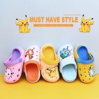 Pikachu New Cute Non-slip Cartoon Garden Shoes Kids Slippers Baby Boy Girl Shoes Comfortable Summer Outdoor Children Sandals