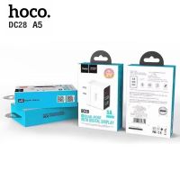 Telecorsa Hoco หัวชาร์จแบตเตอรี่ DC28 5A รุ่น dual-usb-thriving-digital-display-00A-Ri