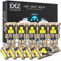 Dxz 10ชิ้น W16w T15หลอดไฟ Led 2835 9 Smd 6000K Canbus T16 921 912ไฟถอยรถยนต์ข้อผิดพลาดฟรีสำรองข้อมูลโคมไฟอัตโนมัติสีขาว12V