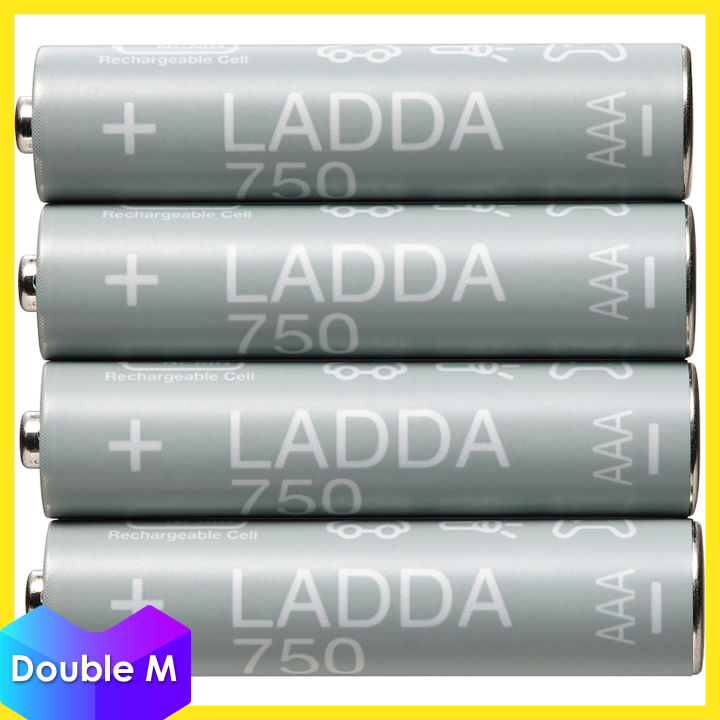 LADDA Rechargeable battery, HR03 AAA 1.2V, 750mAh - IKEA
