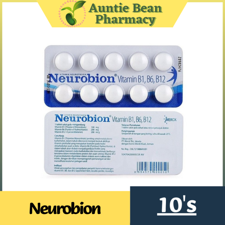 Neurobion Vitamin B1 , B6 , B12 [ 10's / PER Strips ] | Lazada