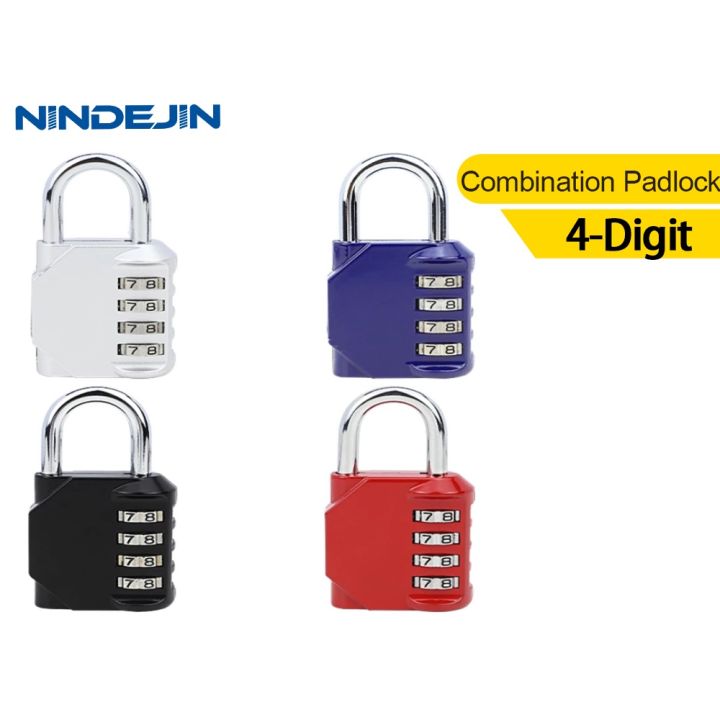 nindejin-กุญแจล็อคแบบรวมรูปตัวยู-ล็อกประตูหน้าต่างกระเป๋าเป้สะพายหลังแบบมีซิปสำหรับใช้งานร่วมกับกล่องกระเป๋าเดินทาง