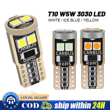 Cheap 10pcs T10 W5W Led Bulb 194 168 8SMD 3030 Chips Car LED Canbus WY5W  Bulb LED Wedge Side Bulb Lamp 12V Parking Bulb Interior Dome Light White  Red Yellow