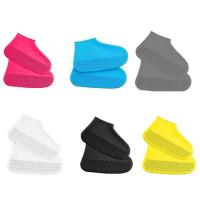 Silicone WaterProof Shoe Covers Reusable Rain Overshoes Rain Boots Shoes Protector Anti-slip Rubber Shoe Covers To Rain Dropship Rain Boots