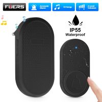 ℡❈♂ Wireless Doorbell Waterproof Welcome Chime Home Door Bell Intelligent 32 Songs Smart Melodies Alarm With Battery-Fuers M558