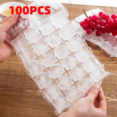 10-100Pcs Disposable Ice-making Bags Freezing Maker Ice Cube Bag Self-Seal Ice-making For Summer DIY Drinking Ice Cube Tray Mold Ice Maker Ice Cream M