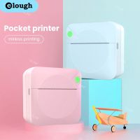 Elough Mini Pocket Thermal Label Wireless Bluetooth Portable Printer Stickers Printer For IOS Android 200dpi Photo Label Printer Fax Paper Rolls